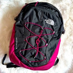THE NORTH FACE Borealis Commuter Laptop Backpack Maroon Black